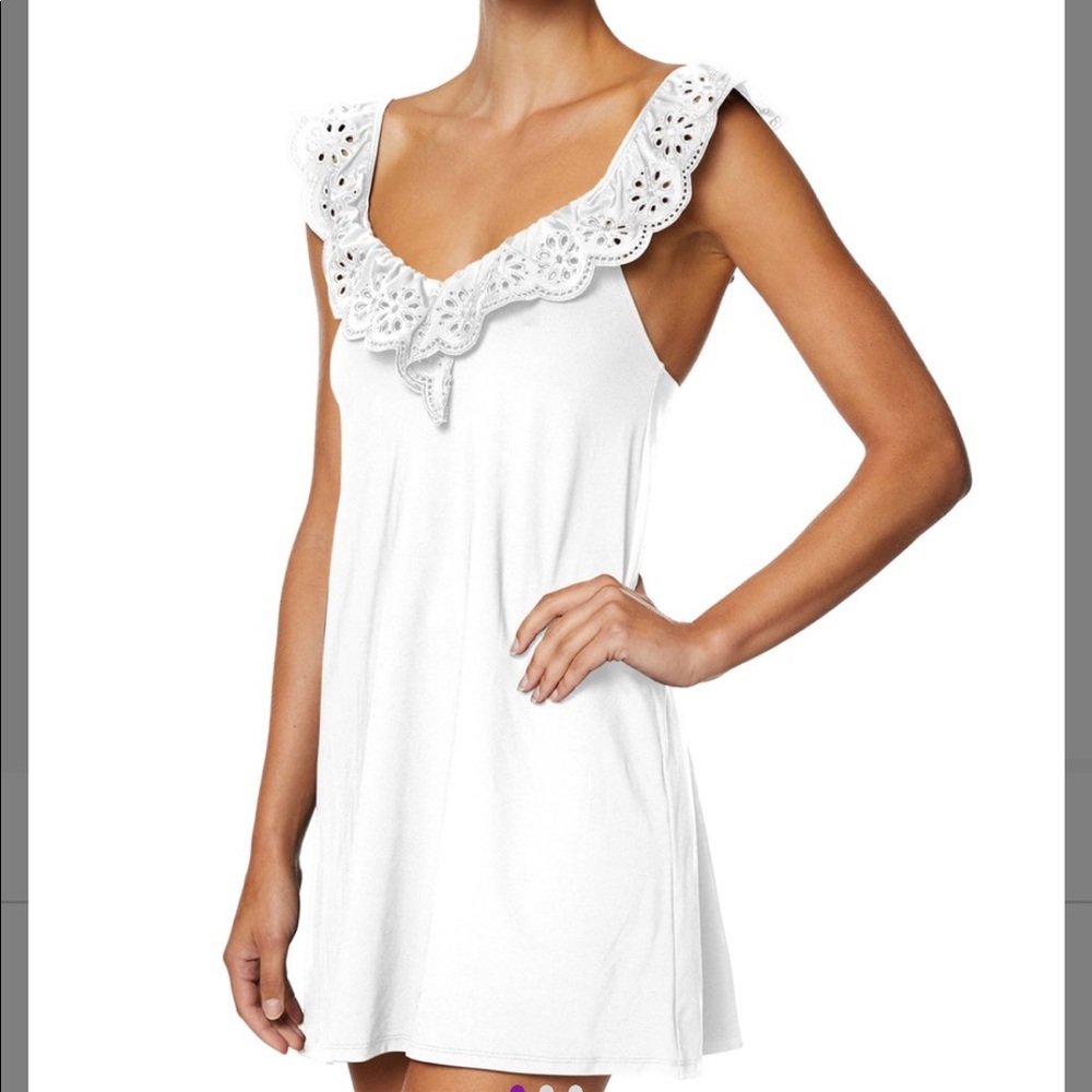 Eyelet coverup dress size M